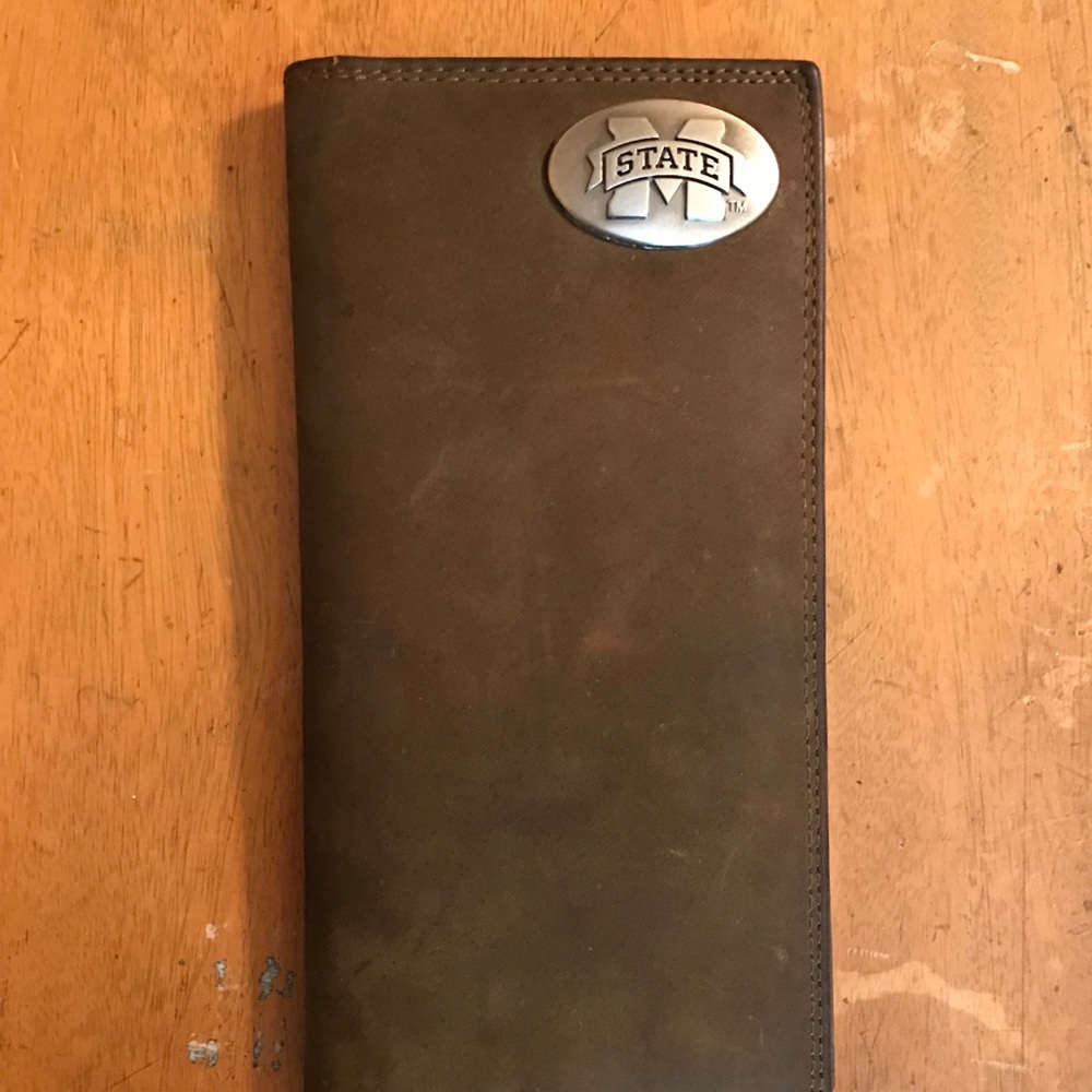 Mississippi State leather wallet